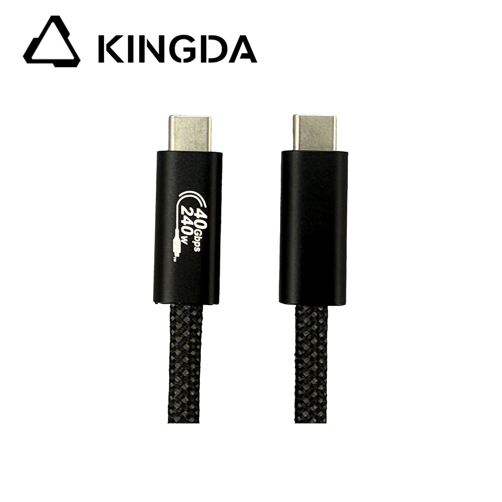 كابل USB 4 محوري بقوة 240 واط مع علبة من الألومنيوم