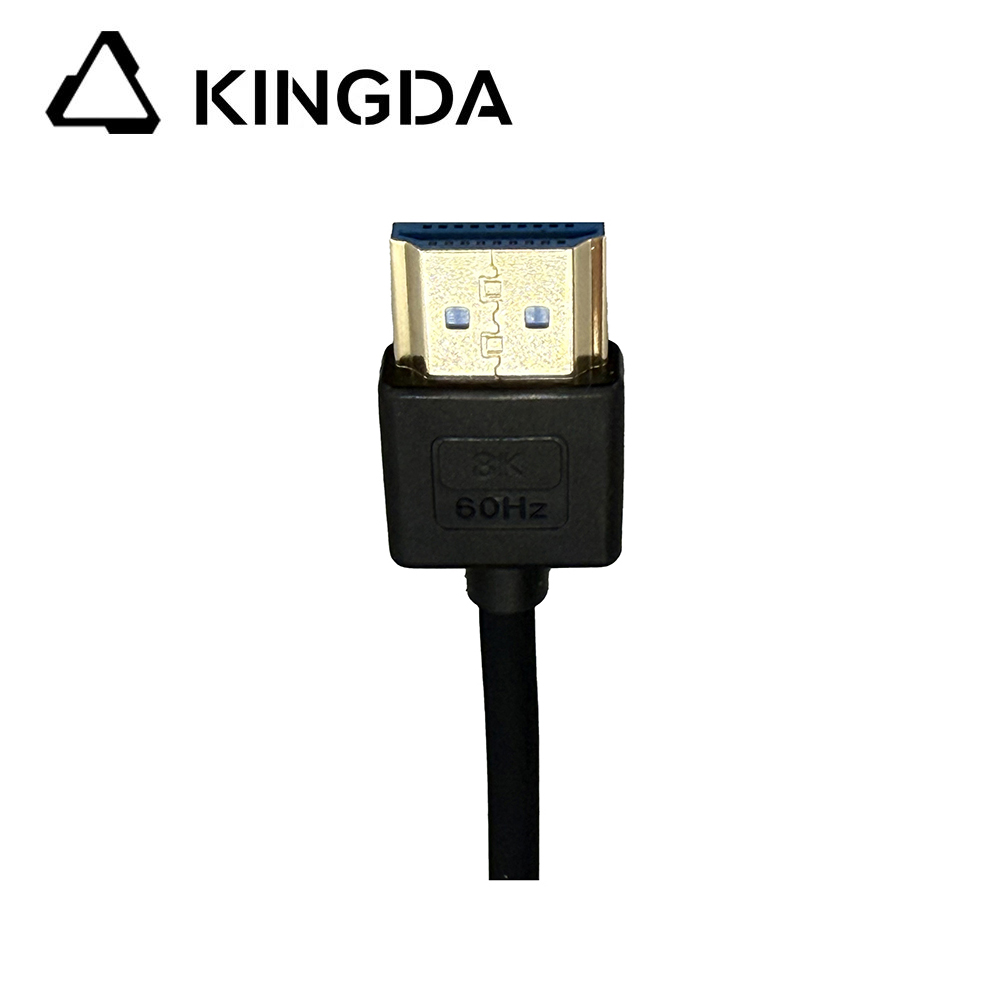 Cable HDMI 2.1 de silicona para xiro á esquerda pequeno