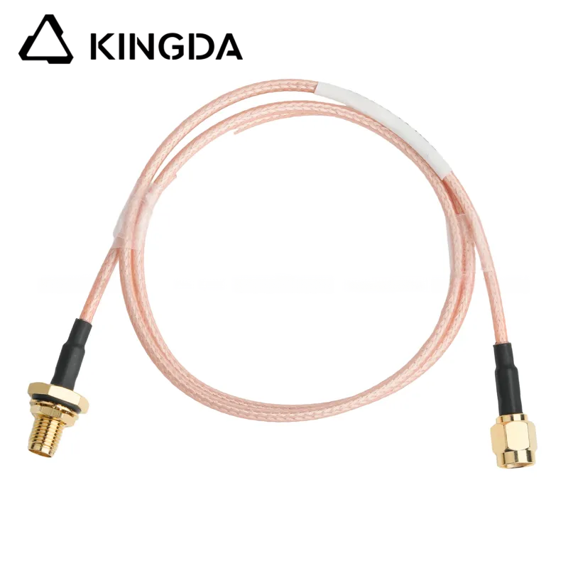 RF Connector Lmr-240 Low Loss Rf Cable Black Sma Male Straight Plug To N Male Plug Right Angle Plug