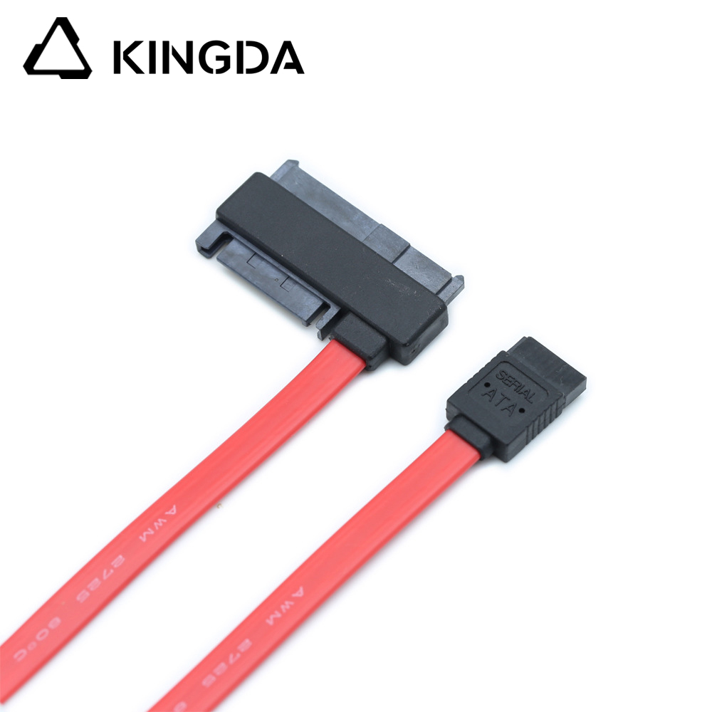 Cable SATA 7P femia a SFF 8482 vermello
