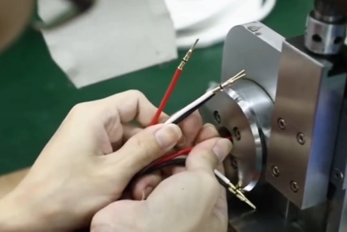 3.Coaxial terminal riveting